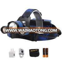 Boruit B21 Headlamp USB Recharge L2 Head Lamp