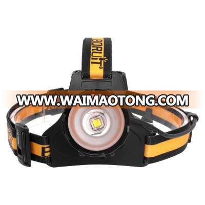 BORUIT Light Push Type Zooming Headlamp XM-L2 LED Head Lamp Power by AA Battery