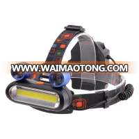 USB Recharge LED COB Headlamp Long Range PC Headlamp for Camping and Hiking