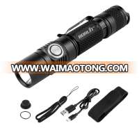 Boruit BC03 LED Flashlight XP-L2 USB Torch