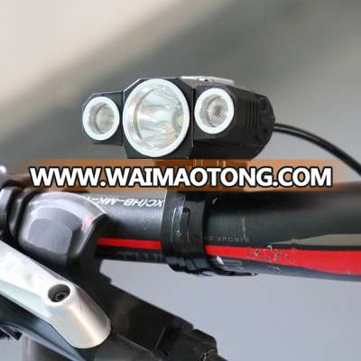 USB Rechargeable Rotary Head Headlamp High Power 5000LM Bike Headtorch in 300meter Lighting Distance